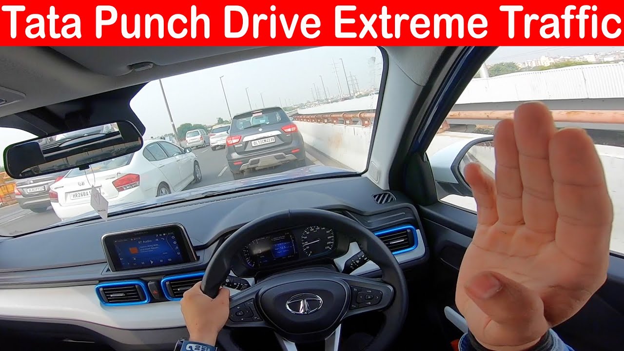 Tata Punch Drive in Extreme Traffic l Aayush SSM