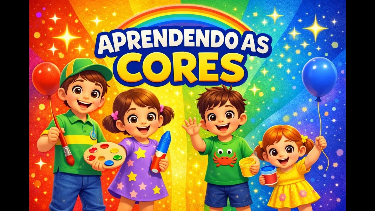 🌈 Aprendendo as Cores | Música Infantil Educativa 🇧🇷 | Turma do Tio Caco
