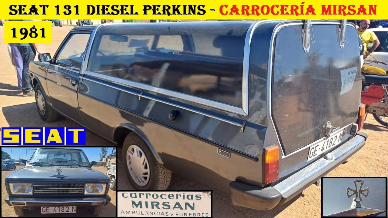 ⛽️Seat 131 Diesel Perkins Carrocerías Mirsan 1981. Auto fúnebre clásico. Carroza funebre. #seat131