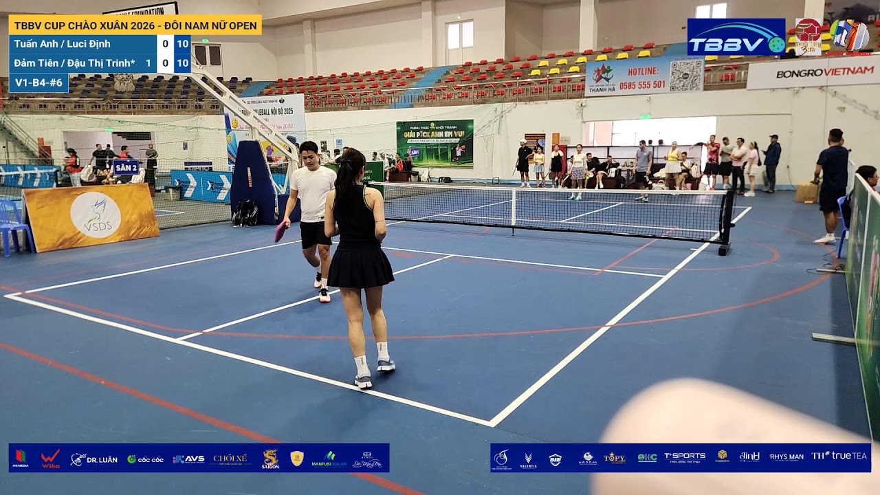 LIVE | TBBV CUP CHÀO XUÂN 2026 - ĐÔI NAM NỮ OPEN | V1-B4-#6