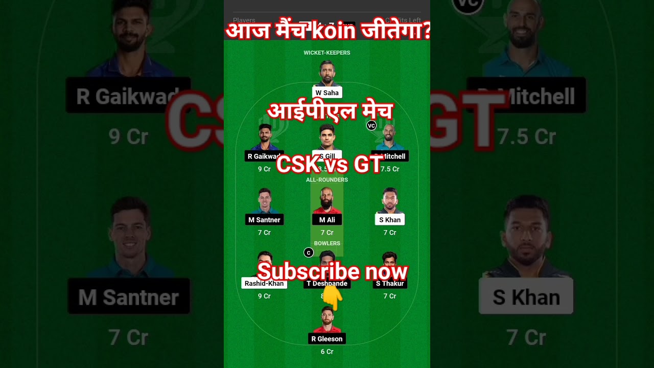 ipl match csk vs gt#dream11#playing11#matchprediction#glteam#cskvsgt#ytshort#