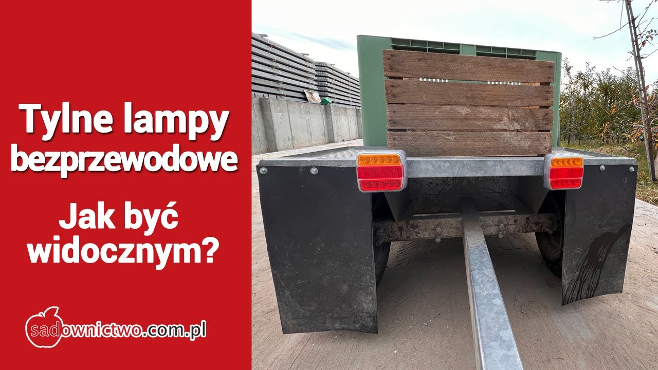 Tylne lampy bezprzewodowe do maszyn zaczepianych za ciągnik