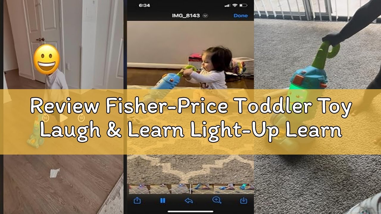 Review Fisher-Price Toddler Toy Laugh & Learn Light-Up Learning Vacuum Musical Push Along for Preten