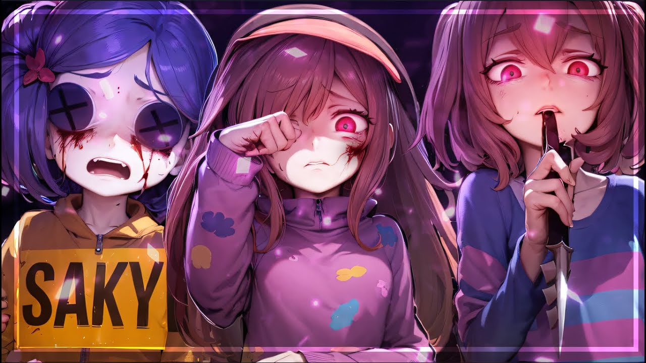 Saky | Bad End Friends | Mabel / Coraline / Frisk | - Geek Song ft.RN-D2, Babits, Jully Suteki