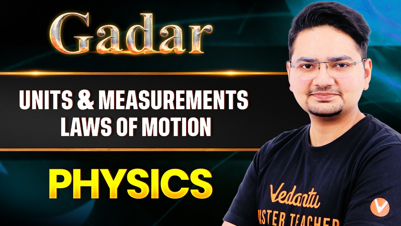 🔥JEE Main 2026 : Units & Measurements & Laws of Motion - Most Repeated TOPIC + PYQs | GADAR 2026
