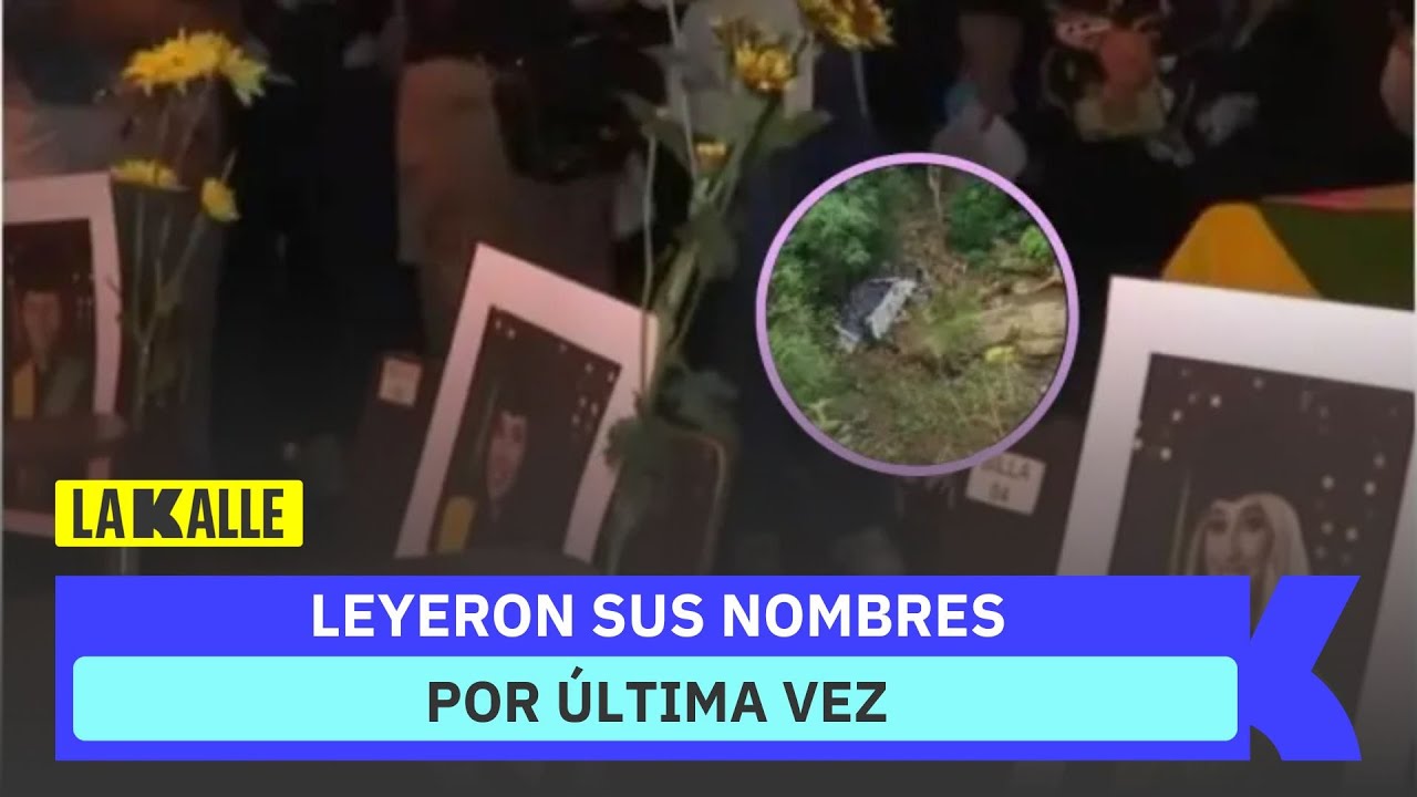 Doloroso &uacute;ltimo llamado a lista de estudiantes fallecidos en accidente en Antioquia
