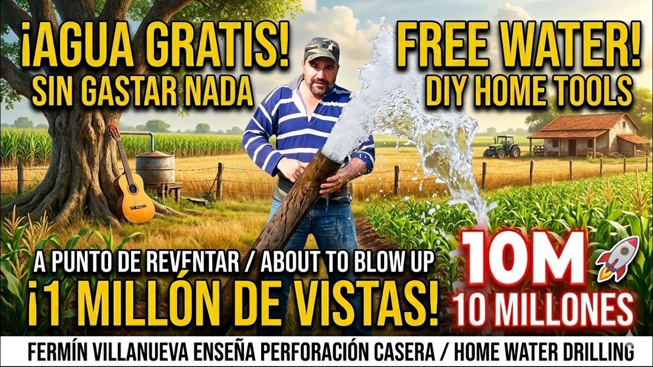 COMO  HACER una PERFORACIÓN para AGUA con Herramientas Caseras
