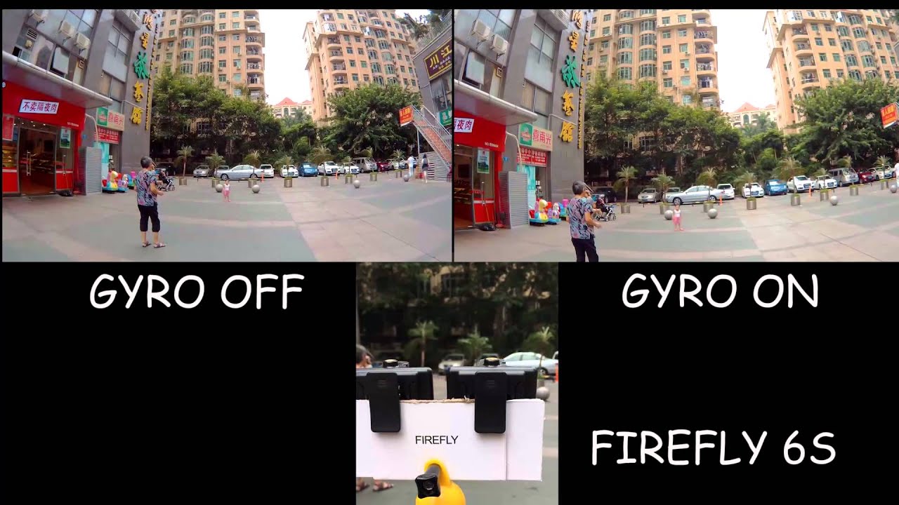 Hawkeye FIREFLY 6S GYRO  image stabilization testing V2.2 available action camera