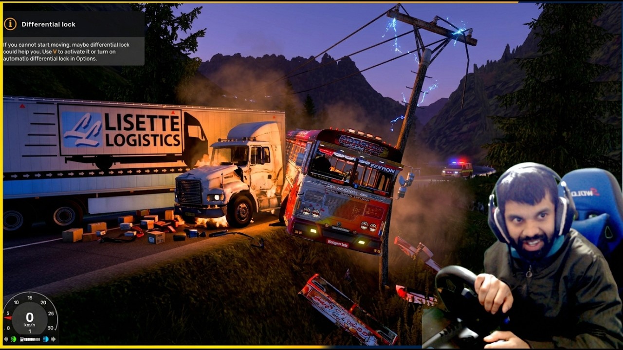 කී දෙනෙක් අමාරුවෙ වැටෙනවද? | Ets 2 multiplayer convoy|#ets2 #busgames #laahiru