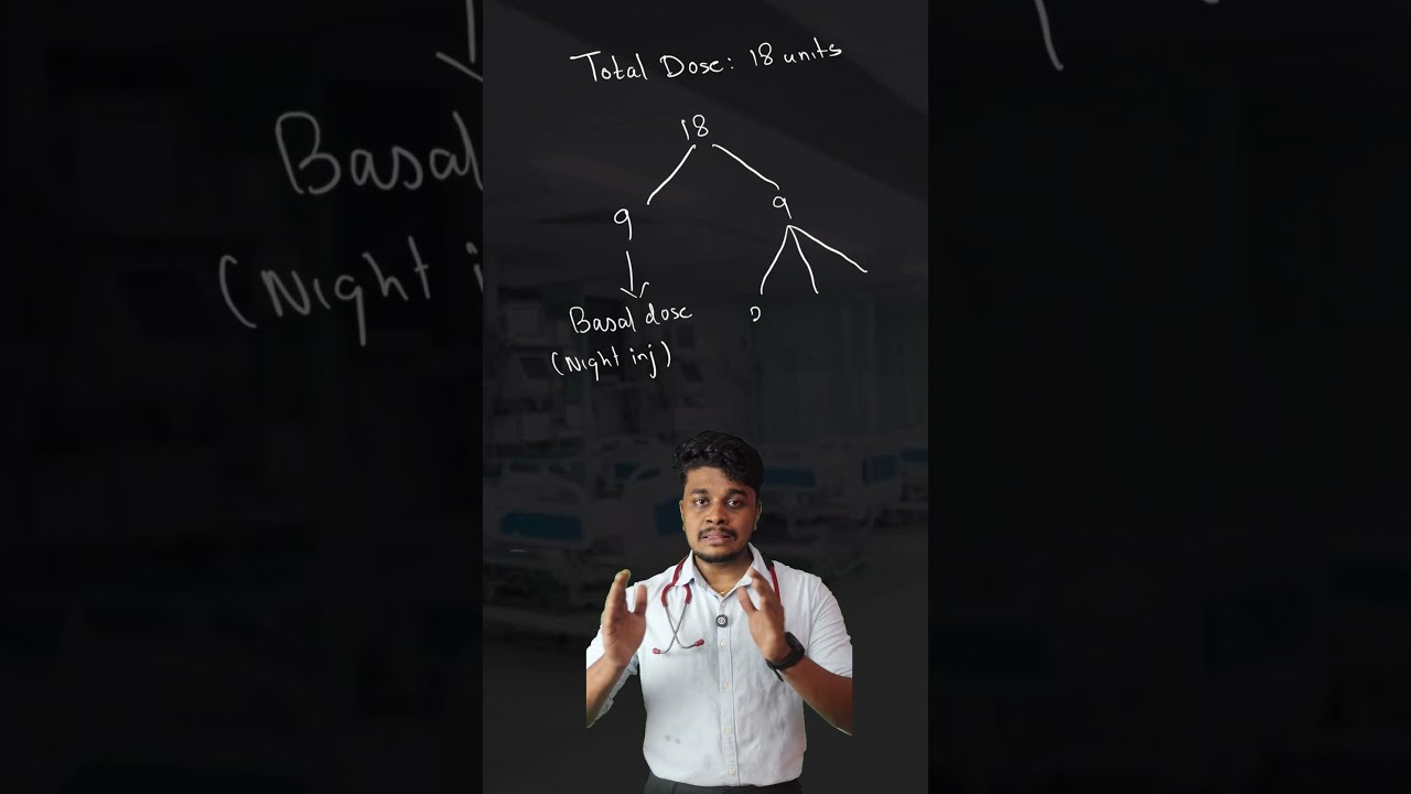 How to calculate bolus insulin dose⚠️🩼  #medical #diabetes #insulin #medicalconcepts