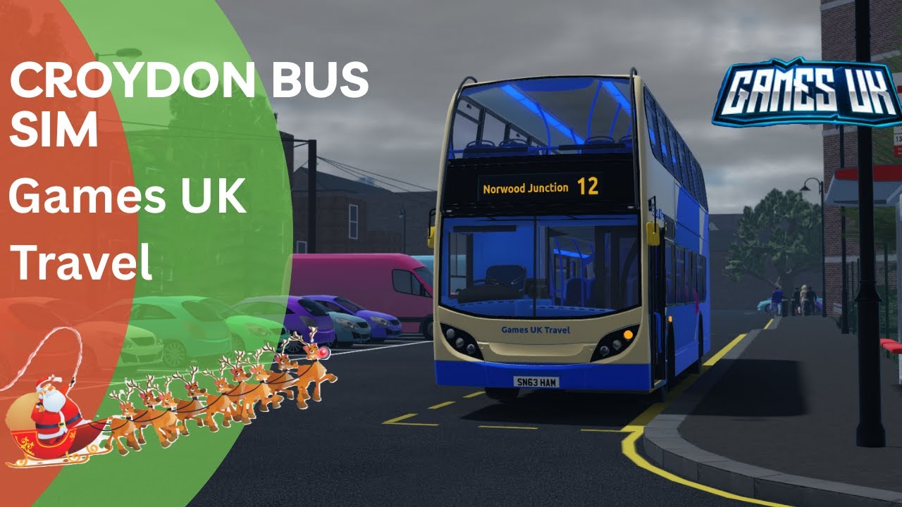 Croydon Bus Sim|Games UK Travel |Route 12 to Norwood Junction