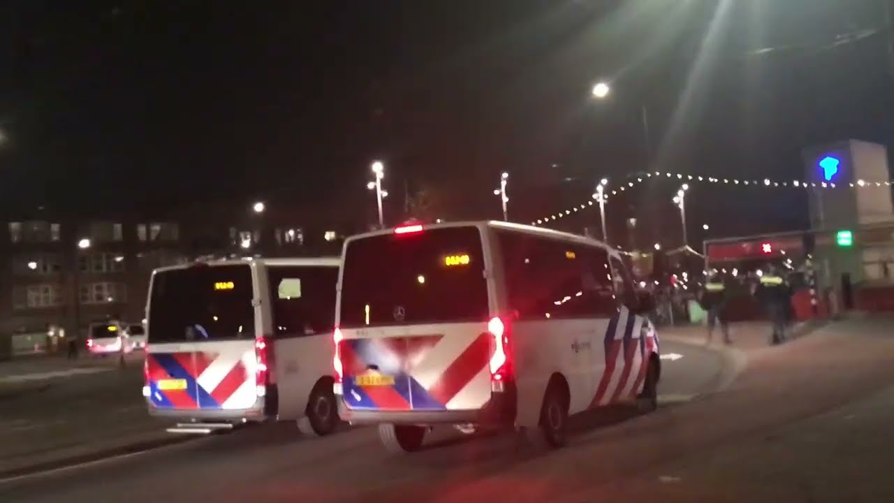 Noodbevel Mercatorplein ME Inzet Amsterdam West Voetbal Fans Cobra&rsquo;s Chaos Kids noemen het GTA