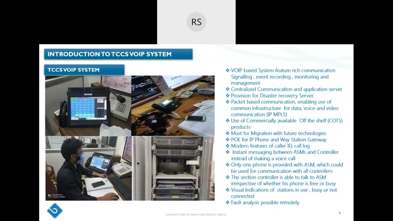 Webinar Series ! VOIP based Train Control Communication System TCCS in IR ! IRCAMTECH ! BITCOMM