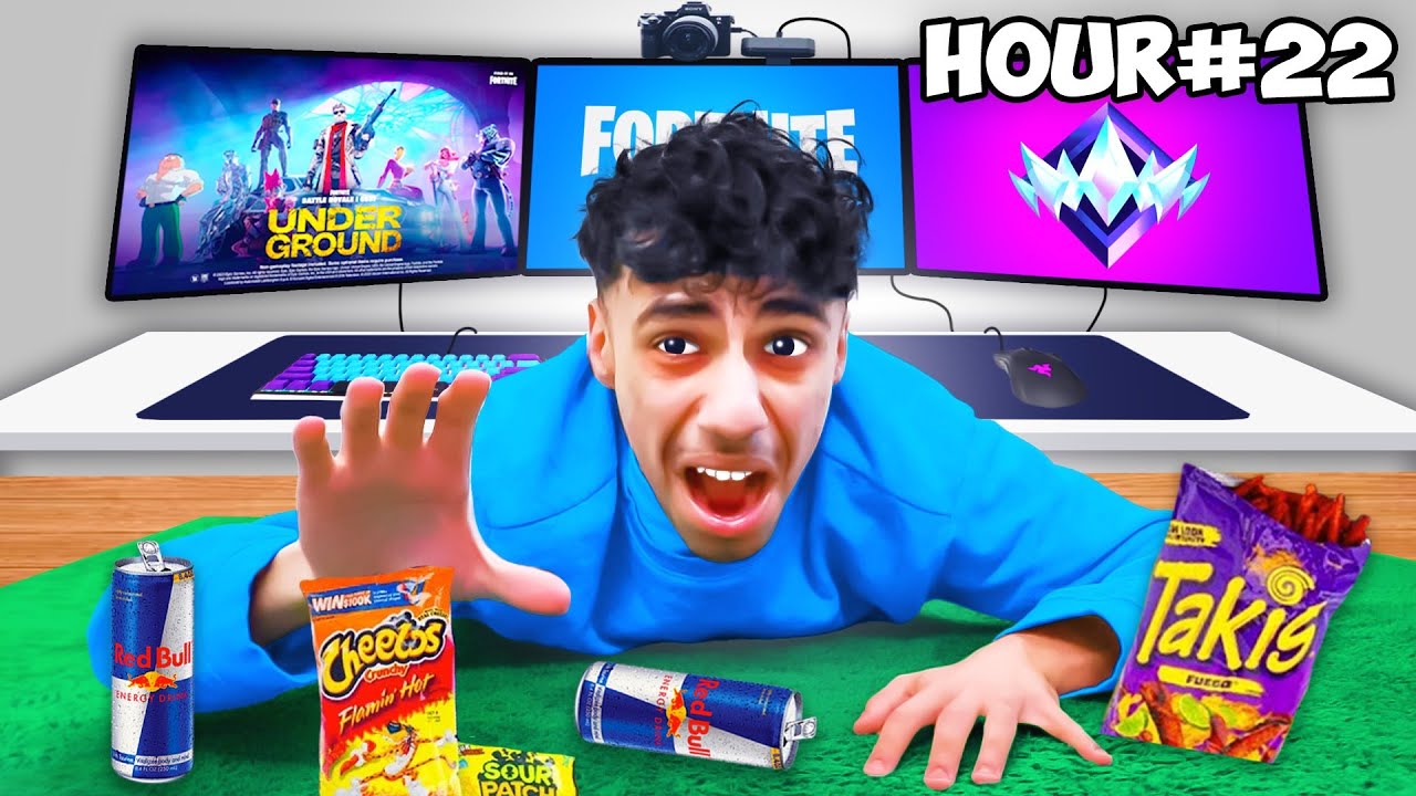 How Far Can I Rank Up Without Sleeping in Chapter 5 Fortnite!