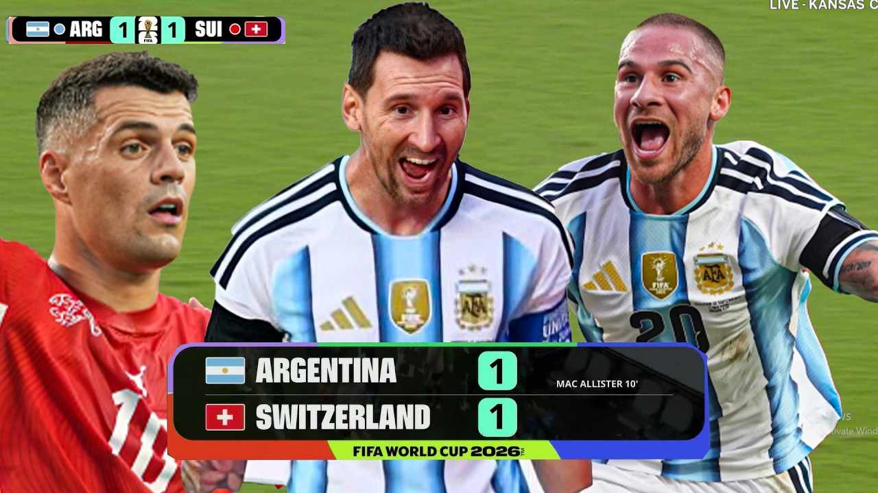 Argentina vs Switzerland Highlights | Argentina vs Suiza Resumen | FIFA WC 2026, Messi