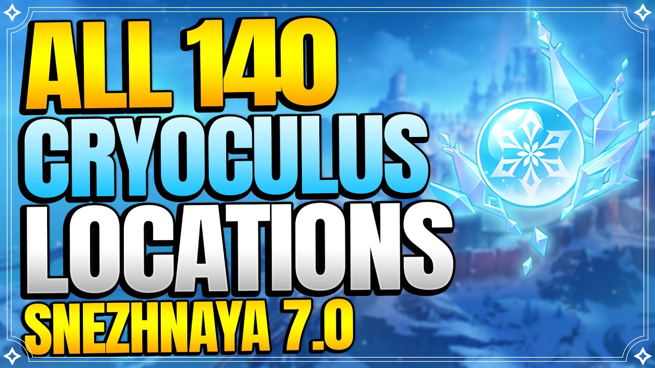 All 140 Cryoculus Locations in Snezhnaya 7.0 | In Depth Follow Along Routes【Genshin Impact】