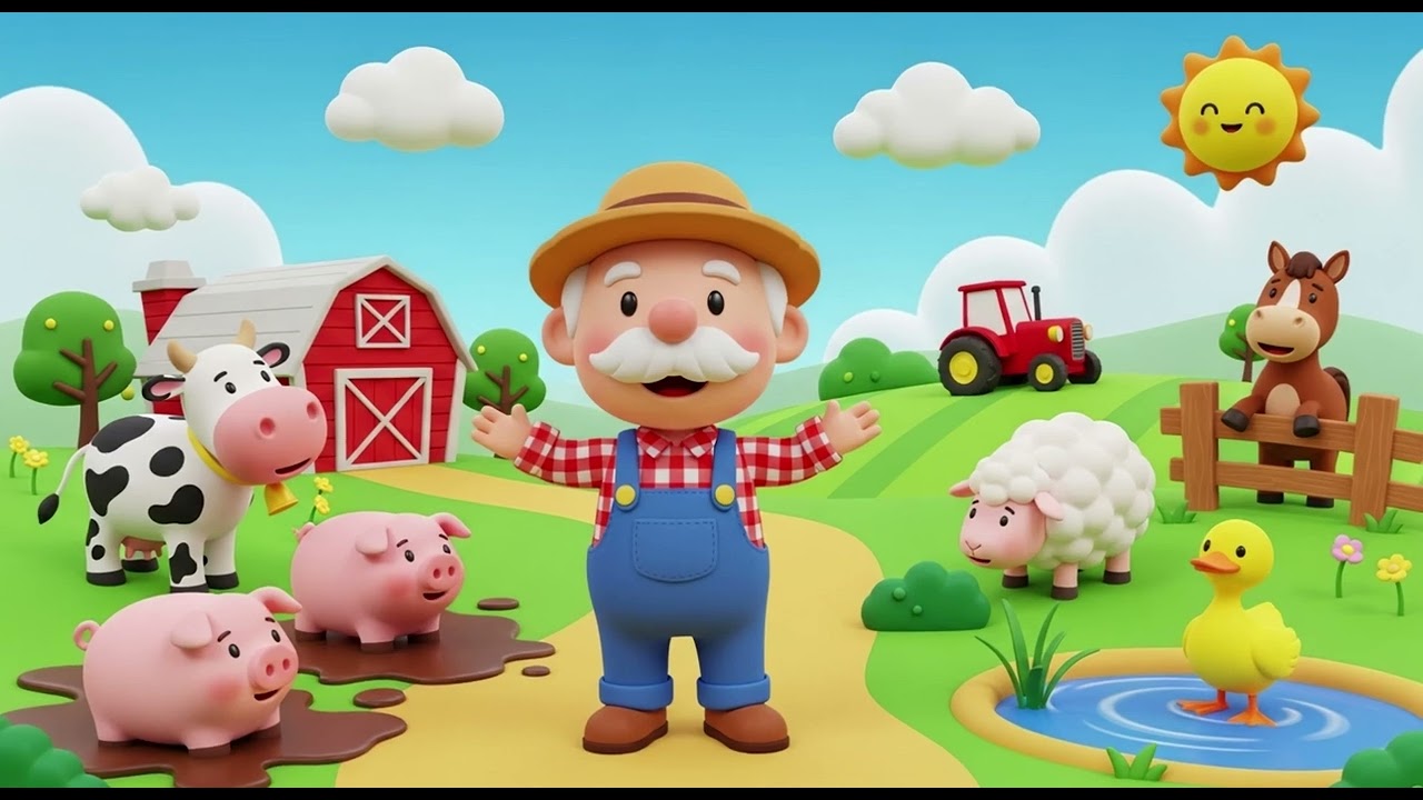 Old Macdonald Had A Farm | Nursery Rhymes for Kids | Fun Learning Songs | Kids Melody