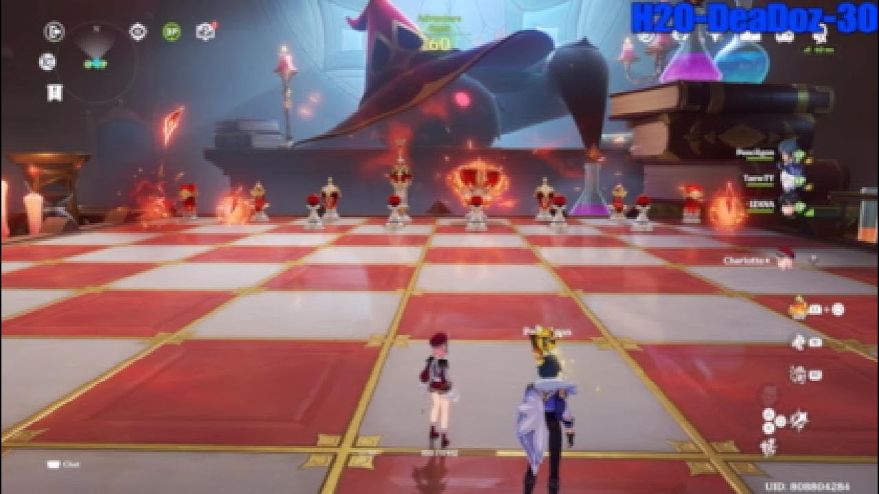 Chess game Weekly boss fight Co-oP from October 8 2025 (Genshin impact)