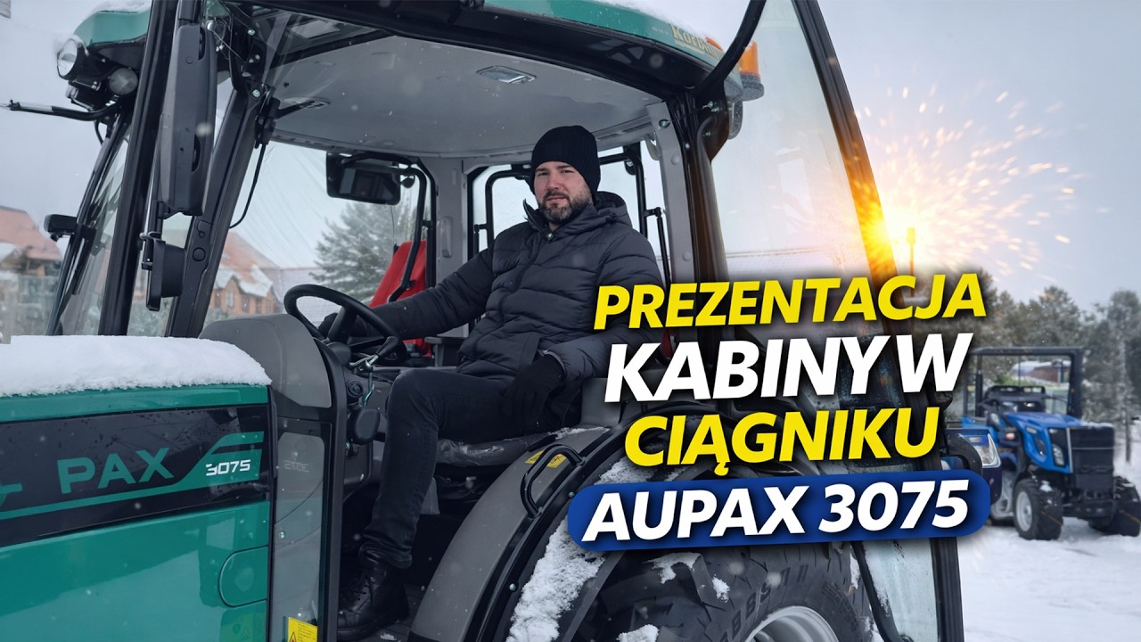 ПРЕЗЕНТАЦИЯ КАБИНЫ В ТРАКТОРЕ AUPAX 3075