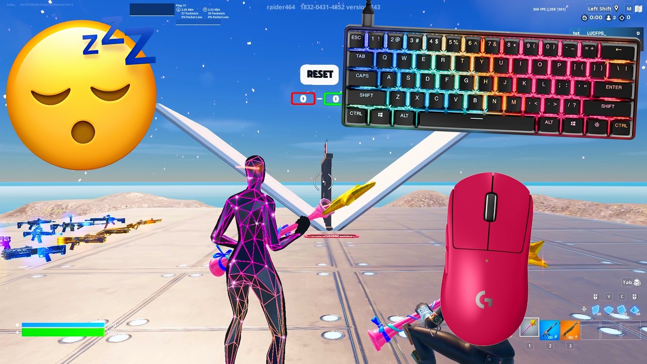 The Fastest Mechanical Keyboard for Fortnite | Apex Pro Mini 360FPS Gameplay