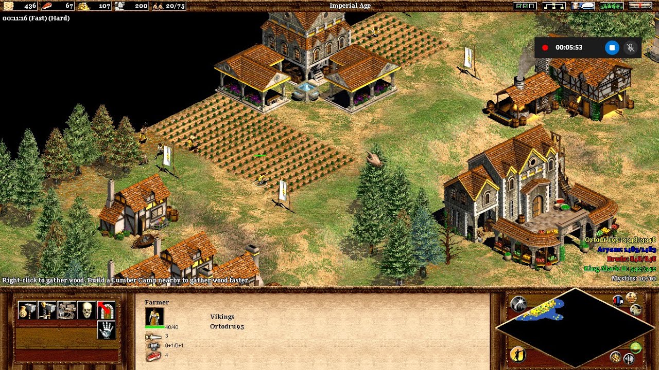 Age of empires 2 custom campaign: The lion of Sweden - Chapter V (pt 1) (hard) (No commentary)