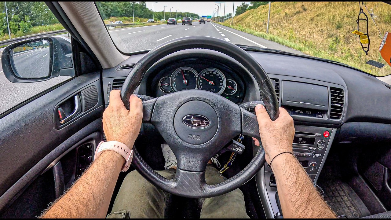 2005 Subaru Legacy 🇯🇵 [2.0 I Boxer 165 hp] |0-100| POV Test Drive #2114 Joe Black