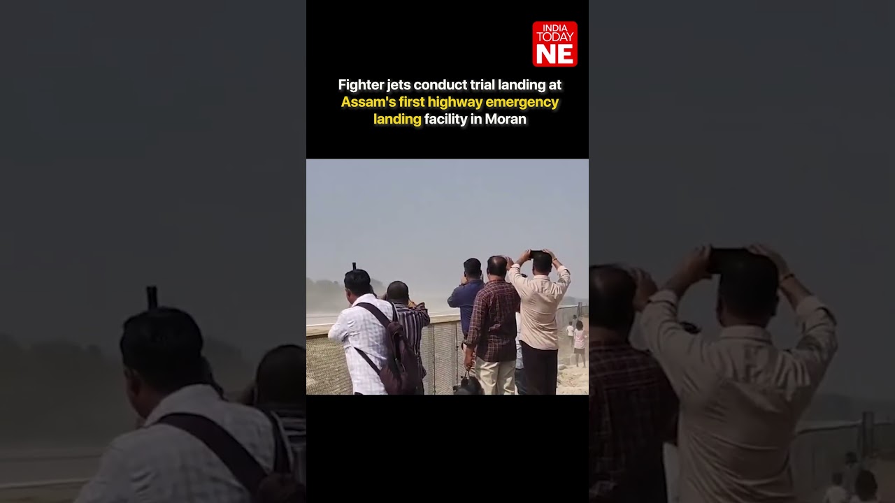 Fighter jets conduct trial landing at Assam's first highway emergency landing facility in Moran