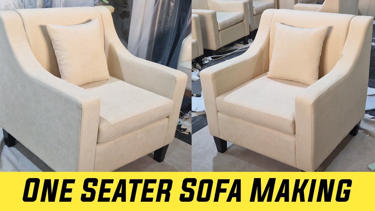 Luxury One Seater Sofa Making Process | Handcrafted Armchair Tutorial | Forhad Furniture 