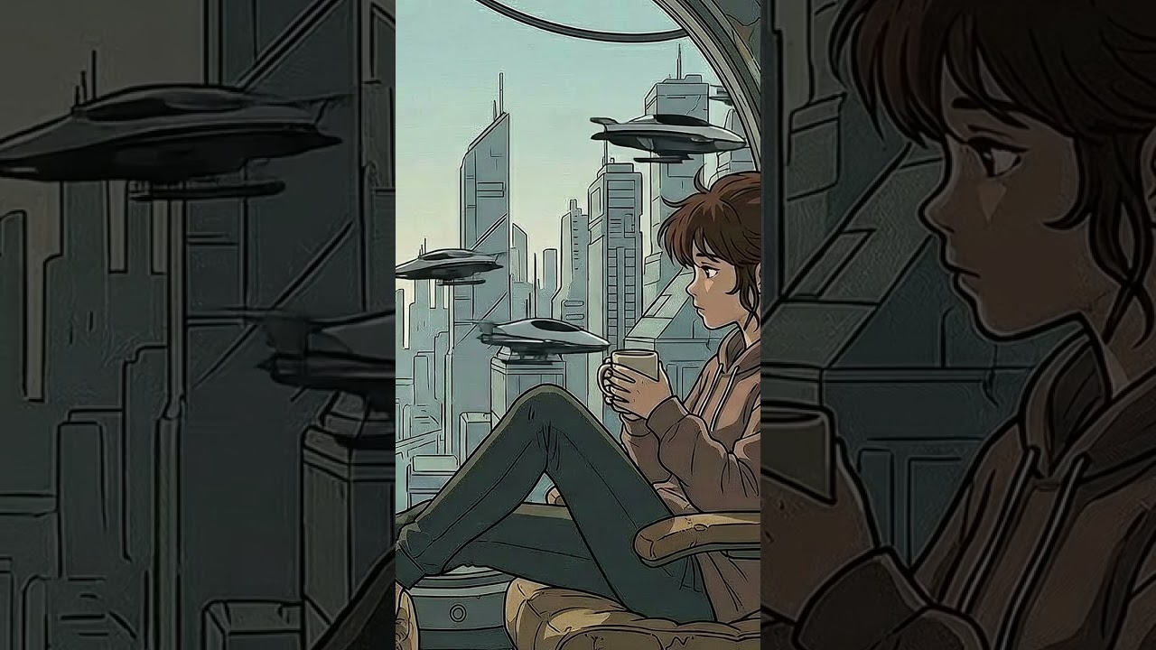 Relaxing Sci-Fi Lofi from the Future 1-Minute 🤖  Part 002