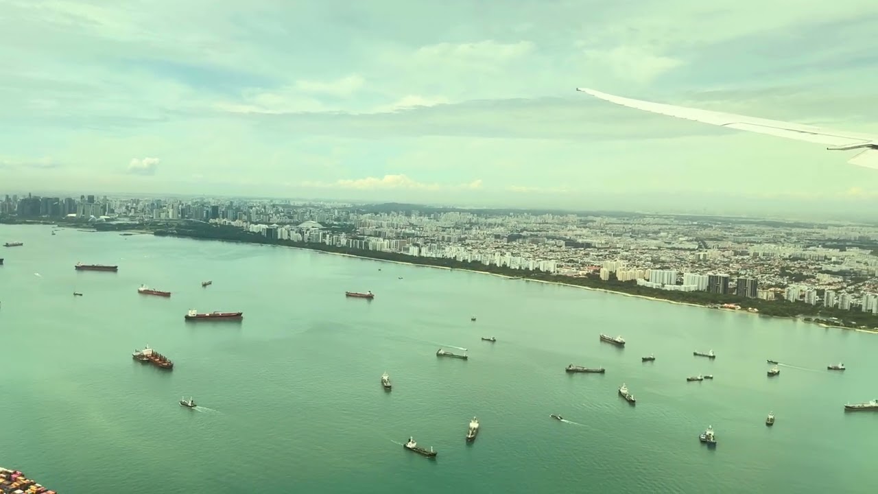 [4K] Vietnam Airlines's B787-9 landing at Singapore Changi Airport