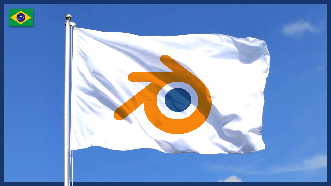 Como fazer bandeira animada no Blender 3D [Cloth e Wind]