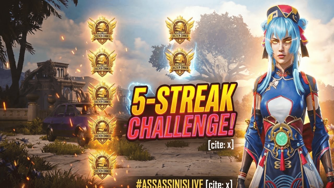Can We Get 5 Chicken Dinner in a Row? .🍗5-STREAK CHALLENGE 💥#JONATHANGAMINGYT