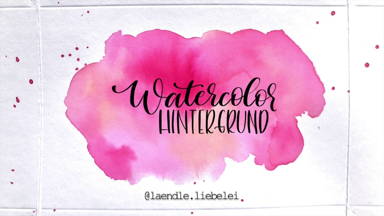 Watercolor Hintergrund mit TALENS Ecoline Wasserfarben