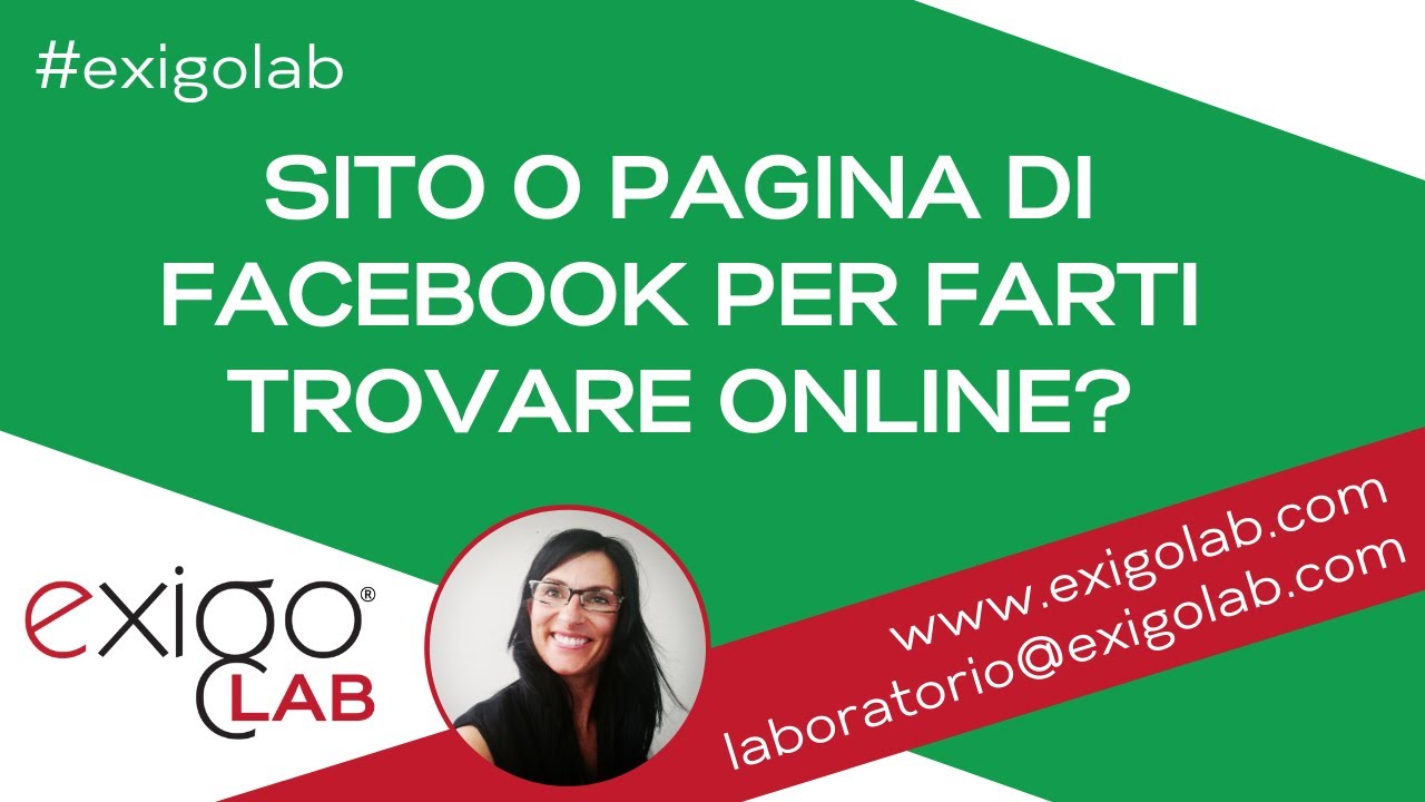 Sito o pagina di Facebook per farti trovare online?