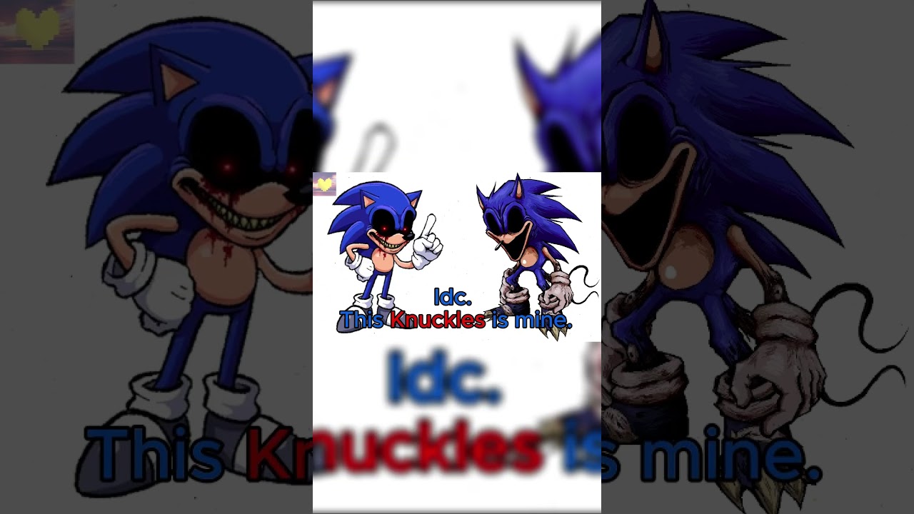 How EXEs treat Knuckles (Like always) #sonicexe #knucklestheechidna #knuckles #lordx #2011x #faker