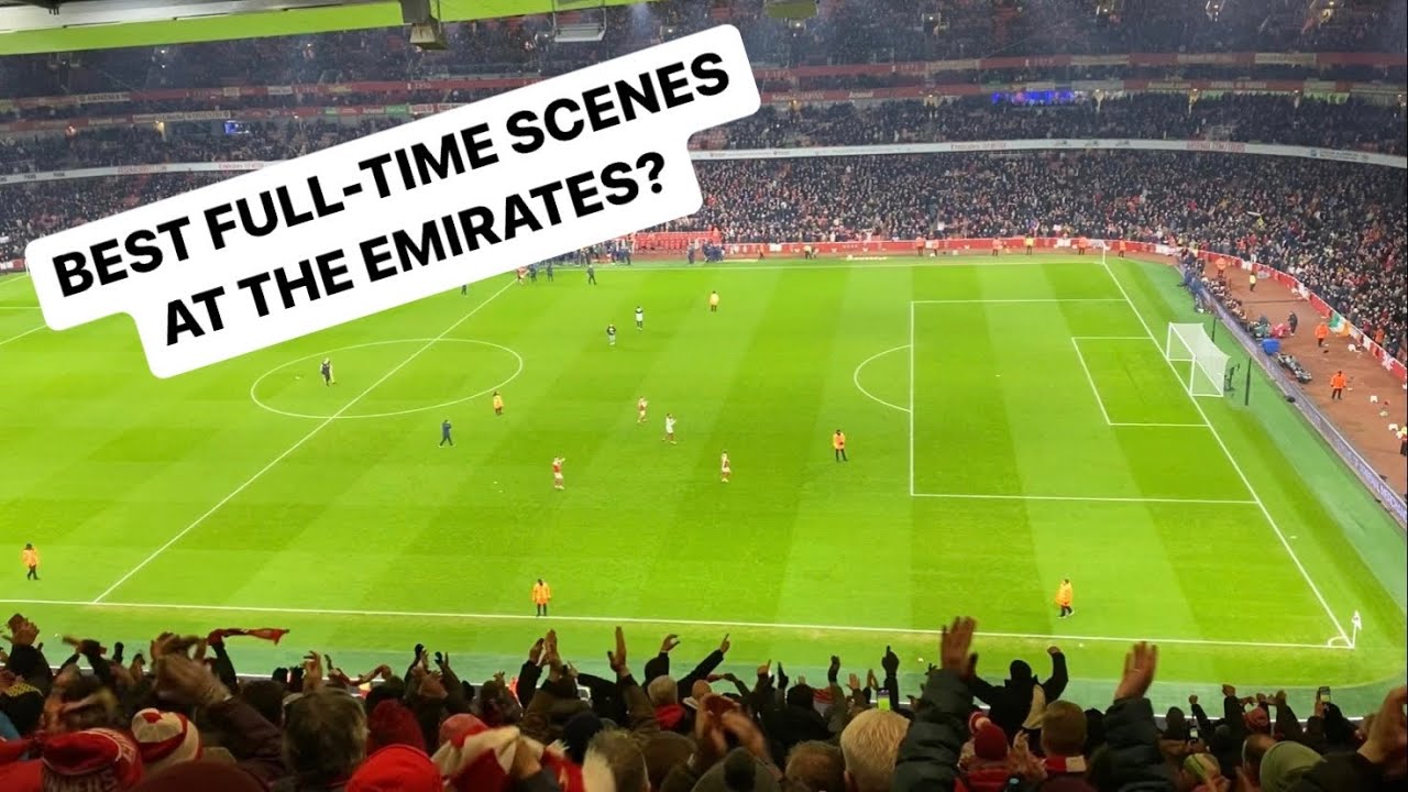 FULL TIME SCENES 😍 Arsenal 3-2 Man Utd (22/01/23)