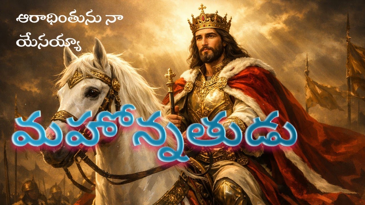 Aradhinthunu na yesayya |ఆరాధింతును నా యేసయ్యా Telugu christain worship song #jesussongs #aivideo 
