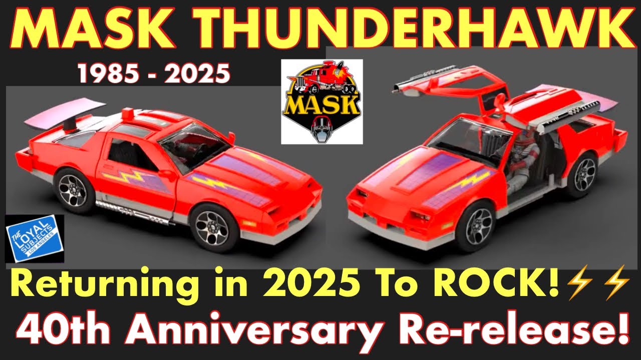 THE M.A.S.K. THUNDERHAWK…..BACK IN 2025 TO ROCK! New Images & Updates! 40th Anniversary Release!