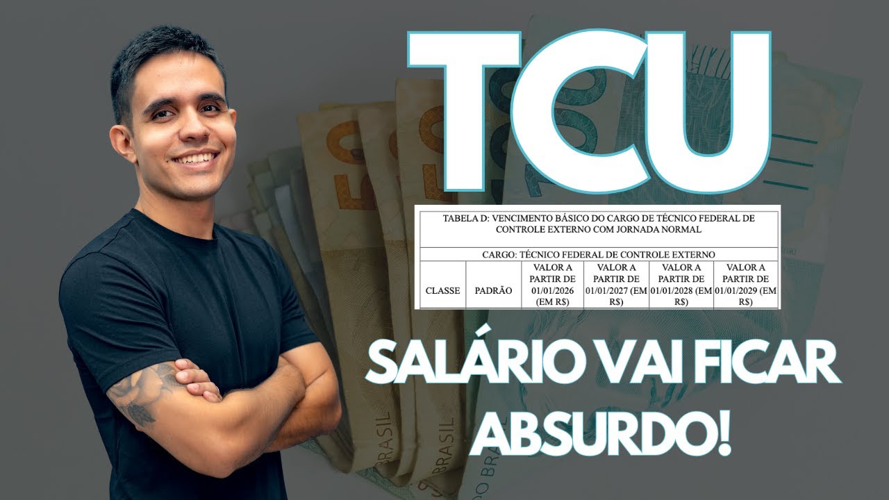 Concurso TCU: proposta põe salários iniciais NAS ALTURAS! - LIVE