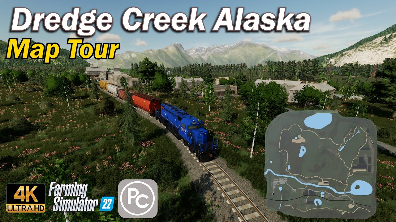 Dredge Creek Alaska | Map Tour | Farming Simulator 22