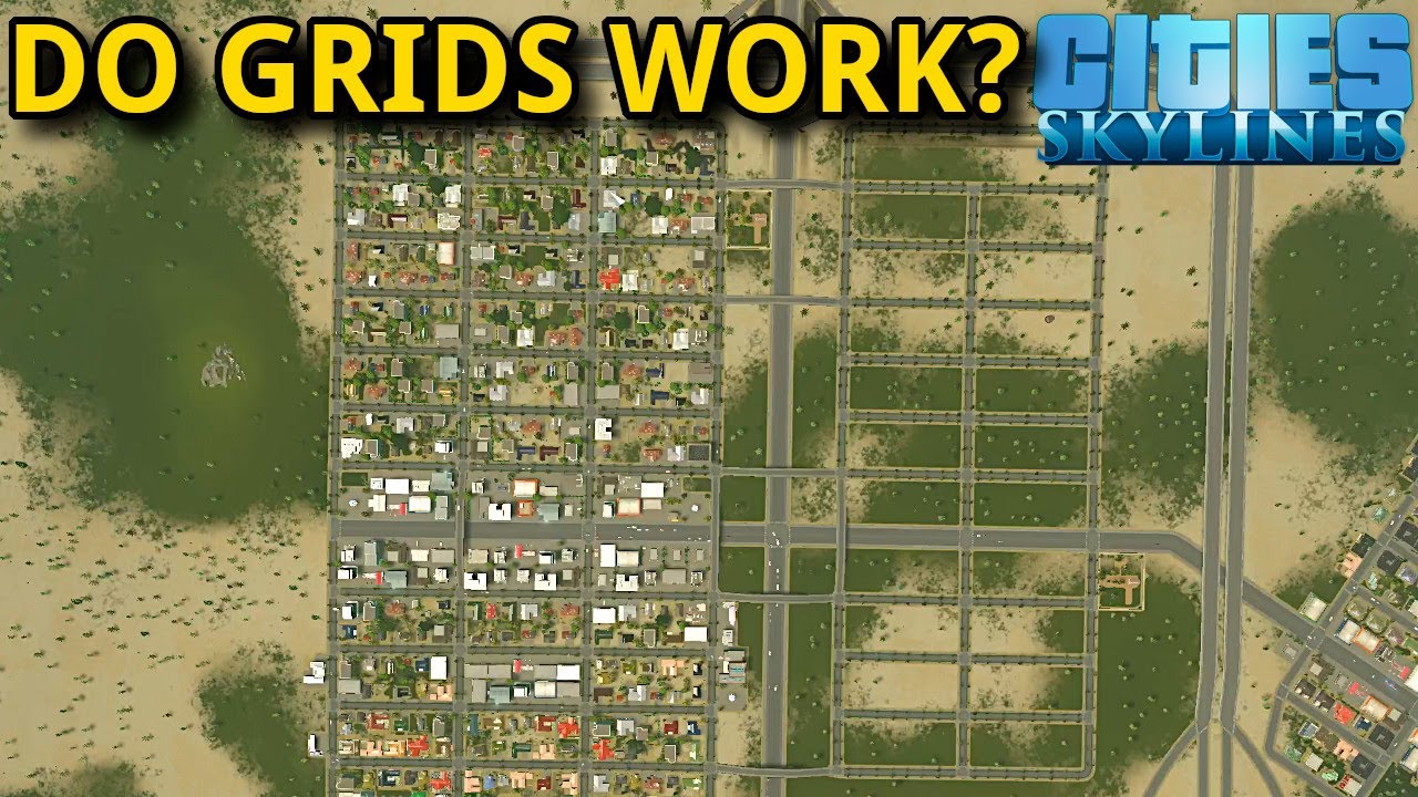 The Truth about building with Grids in Cities Skylines!