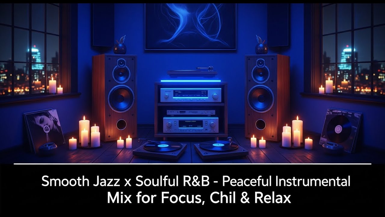 Smooth Jazz x Soulful R&B – Peaceful Instrumental Mix for Focus, Chill & Relax