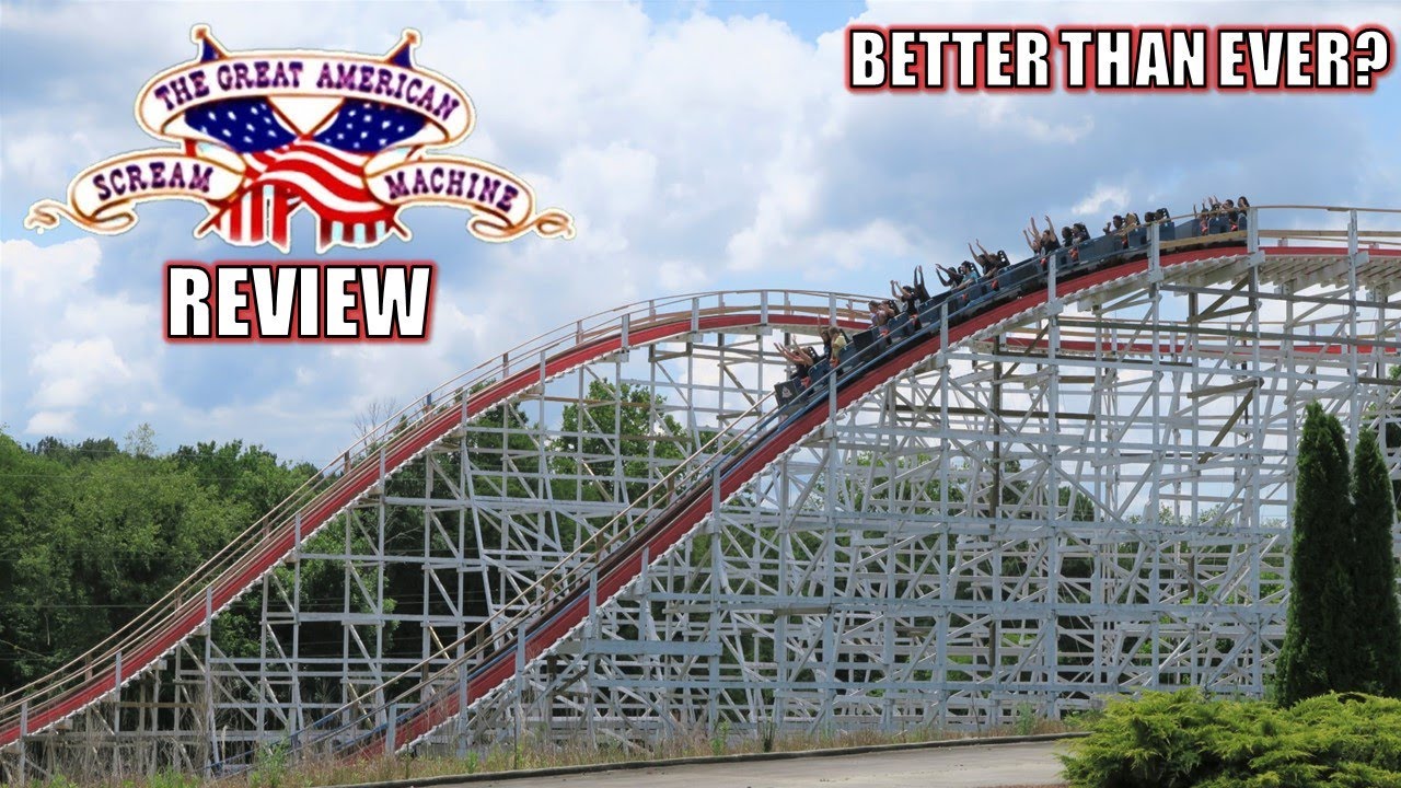 Great American Scream Machine Review, Six Flags Over Georgia PTC Wood Coaster | Better Than Ever?