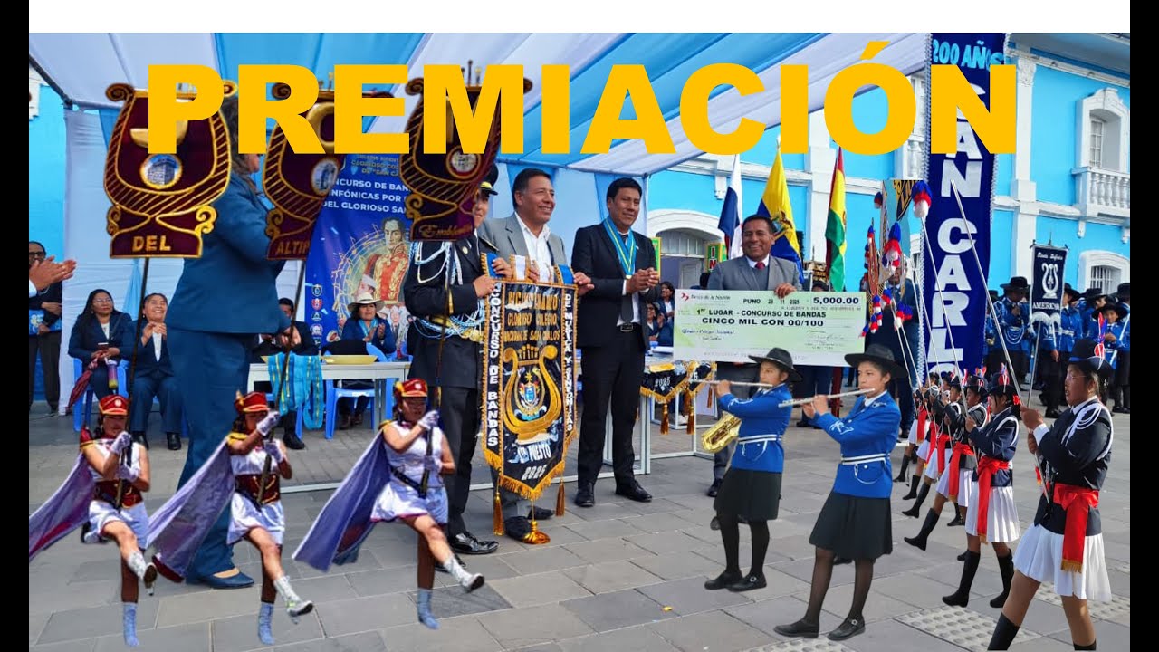 Premiación del I Concurso de Bandas de Música y Sinfónicas del GSC 2025