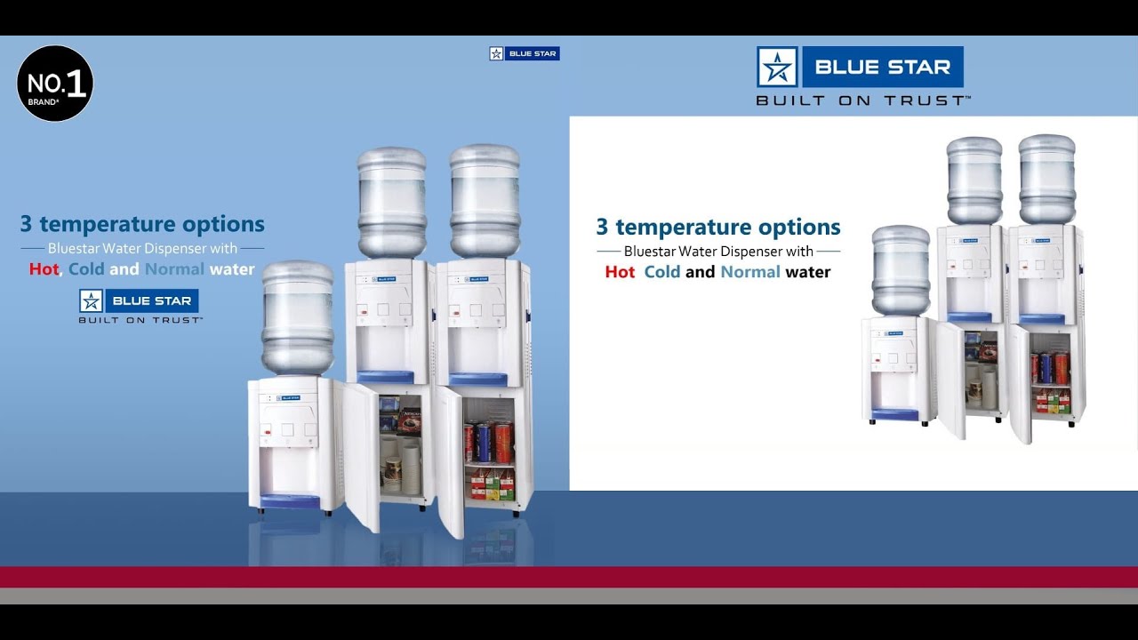 Blue Star BWD3FMRGA Star Hot, Cold and Normal Water Dispenser with Refrigerator(Standard)