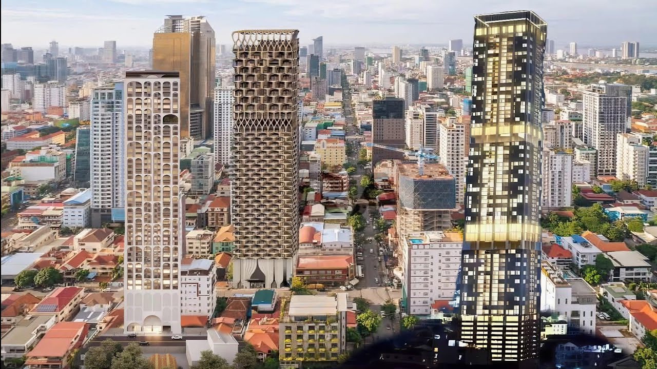 Phnom Penh's Skyline Explodes with Record Breaking Towers! J Tower 3, TS5, and TS6