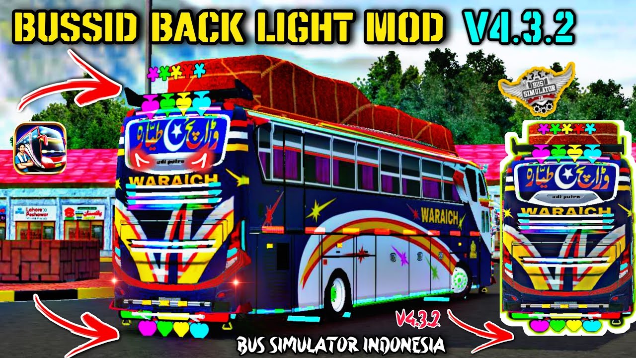 How to Add Back Disco Light For Bussid v4.3.2 ! Bus Simulator indonesia Dj Light mod 2025 !