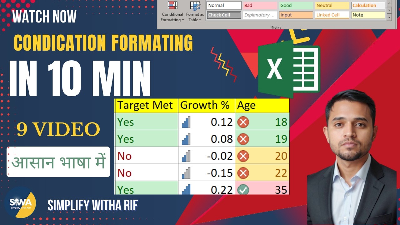 Excel Tips: Data Visualisation in Hindi (Job Ready) 📊