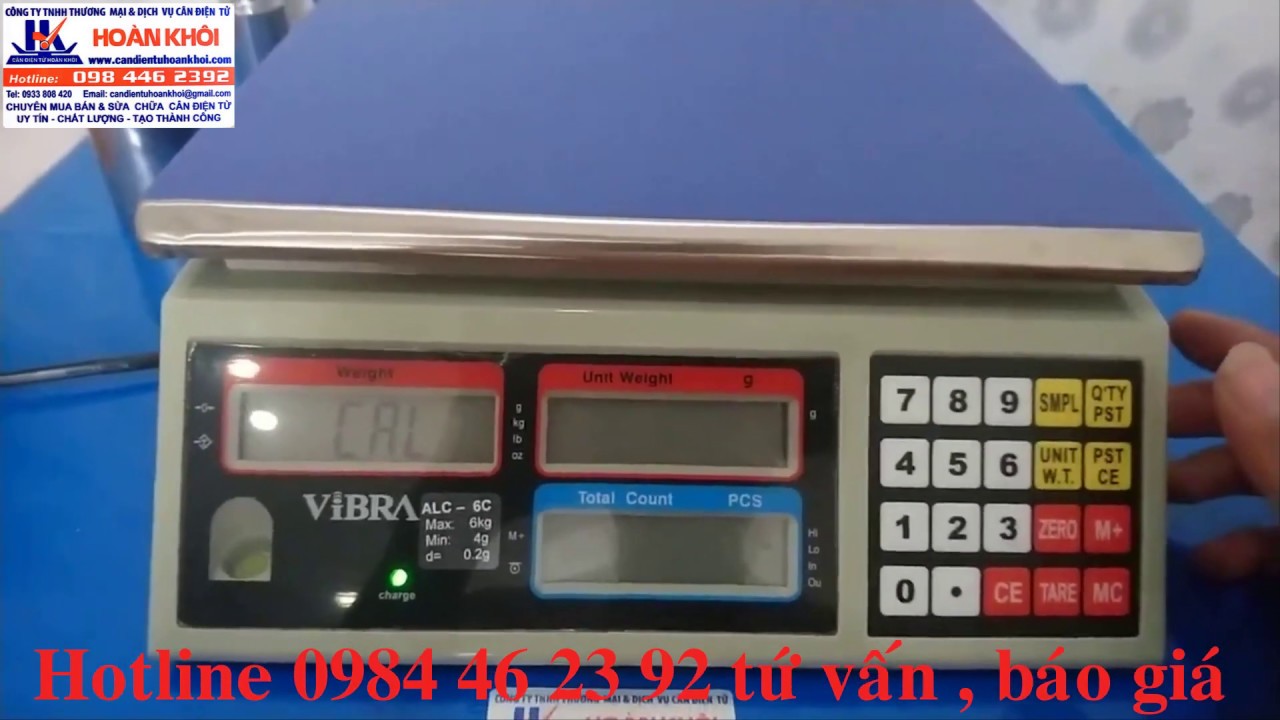 Hướng Dẫn Hiệu Chuẩn Cân Đếm Điện Tử Vibra ALC ⭐️ #Cân Điện Tử Hoàn Khôi
