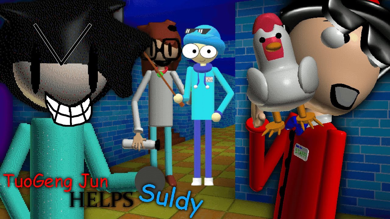 A student is a chicken abuser? (Baldi's Basics mod)